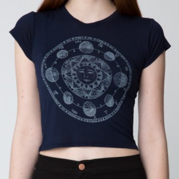 Brandy Melville Horoscope/Astrology Baby Tee - Picture 1 of 3
